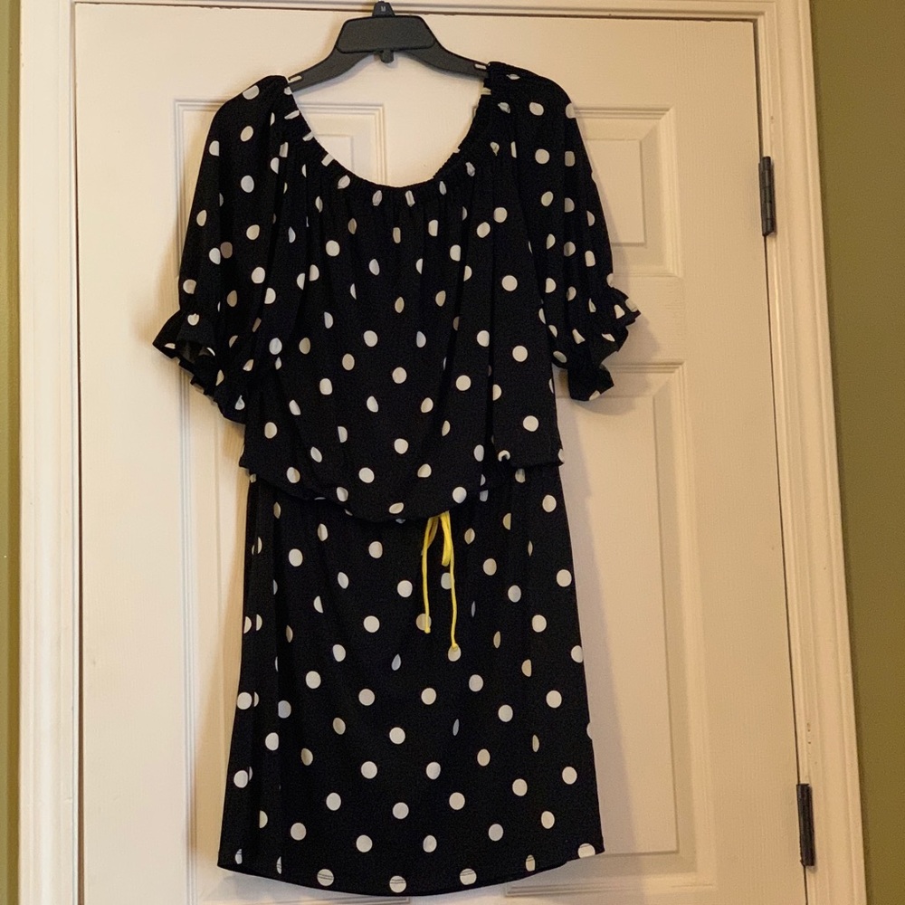 Tiana B. polka dot dress